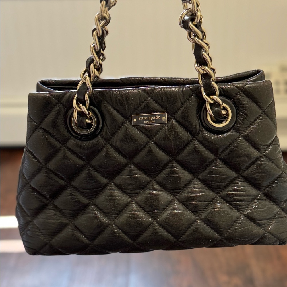 Kate Spade Black Quilted Women's Bag in Good Condition